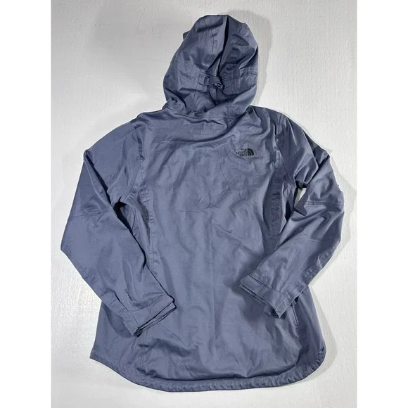 Womens The North Face Waterproof Dryvent Hooded Rain Jacket Ash Blue LG Hyvent - Picture 13 of 13